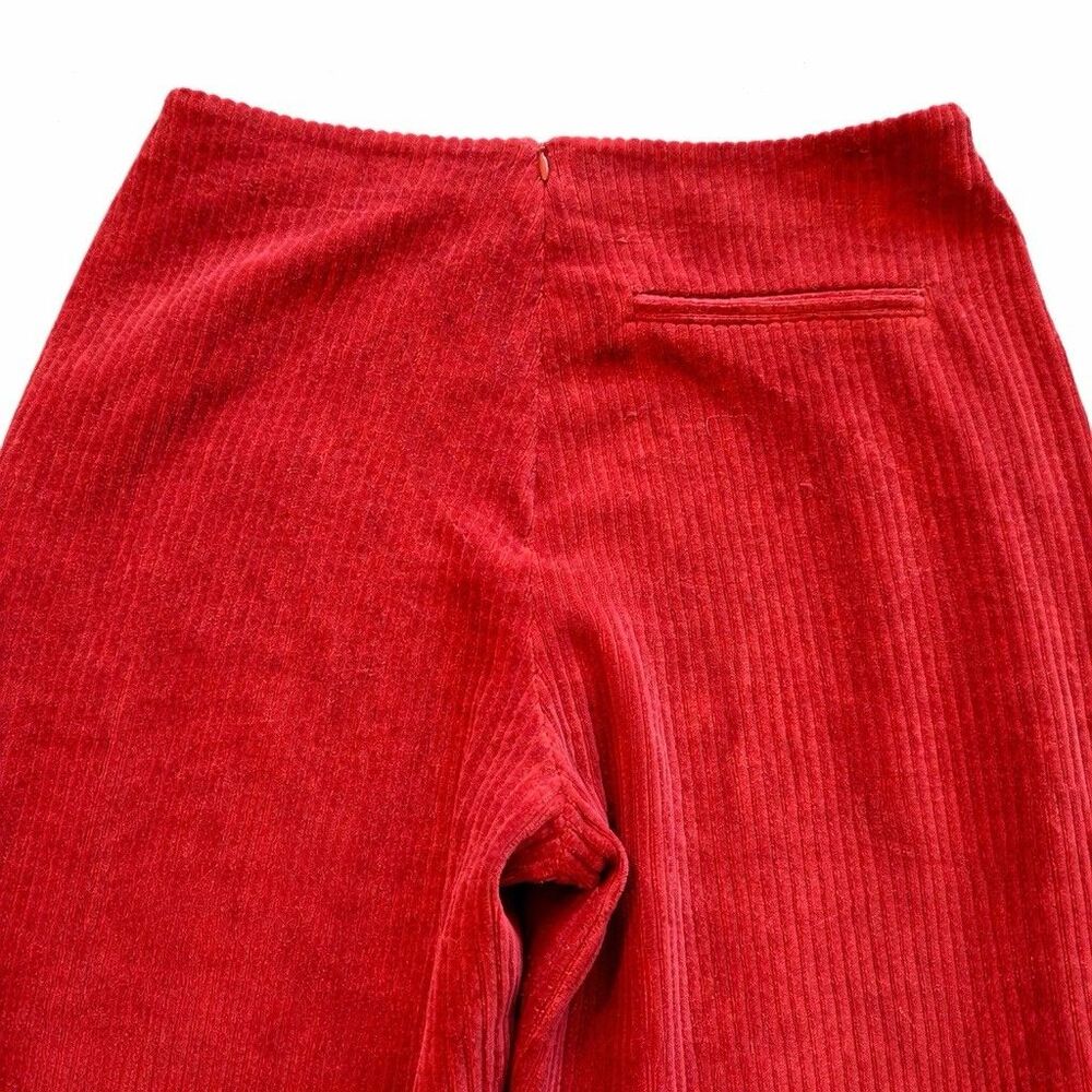 Marine Layer Red Corduroy Pants Women’s Small High Rise Straight Casual Soft - Picture 5 of 11